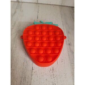 Strawberry pop purse kid youth accessory toy fidget